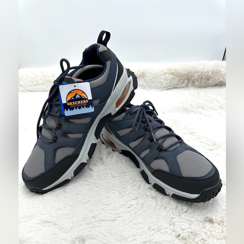 SKECHERS Outdoor‎ Skech-Air Envoy Men's Hiking Shoes size 11 Navy Gray